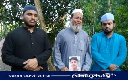 শহীদ ওমরের কবর জিয়ারতে ভেঙে পড়লেন বাবা