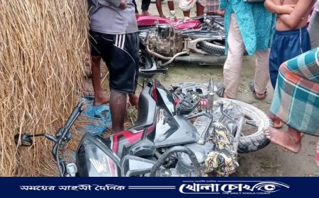 ঠাকুরগাঁওয়ে রাণীশংকৈলে মোটরসাইকেলের মুখোমুখি সংঘর্ষে প্রাণ গেল যুবকের