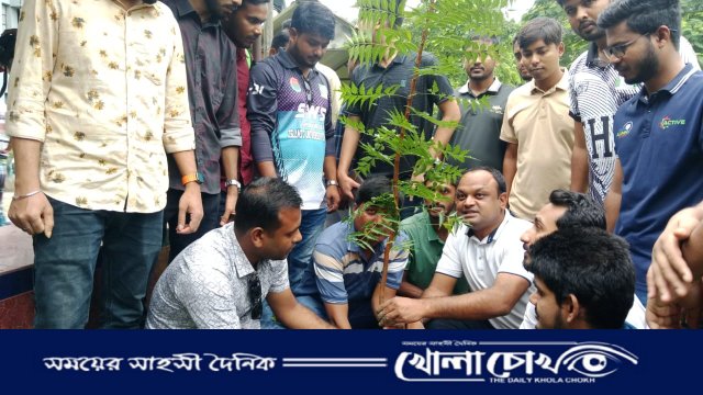 জুলাই শহিদদের স্মরণে ইবি ছাত্রদলের বৃক্ষরোপণ কর্মসূচি