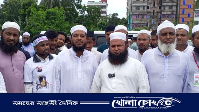 ফরিদপুরের ভাঙ্গায় খেলাফত মজলিশের প্রার্থী মিজানুরের গণজোয়ারে শোভাবহুল শোভাযাত্রা