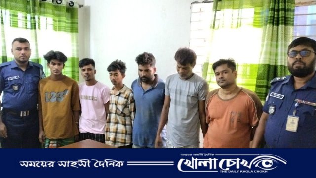 দোহার থানার অভিযানে ডাকাতির প্রস্তুতিকালে ৬ জন গ্রেফতার