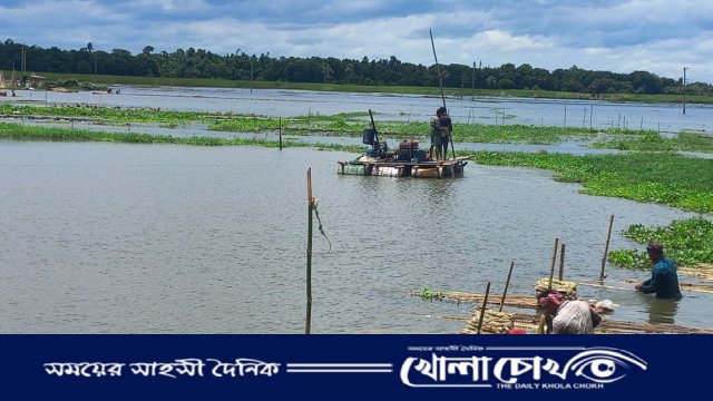 ফরিদপুরের সালথার ঐতিহ্যবাহী কুষ্টিয়ার চকে অবৈধ ড্রেজারের থাবা