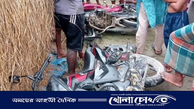 ঠাকুরগাঁওয়ে রাণীশংকৈলে মোটরসাইকেলের মুখোমুখি সংঘর্ষে প্রাণ গেল যুবকের