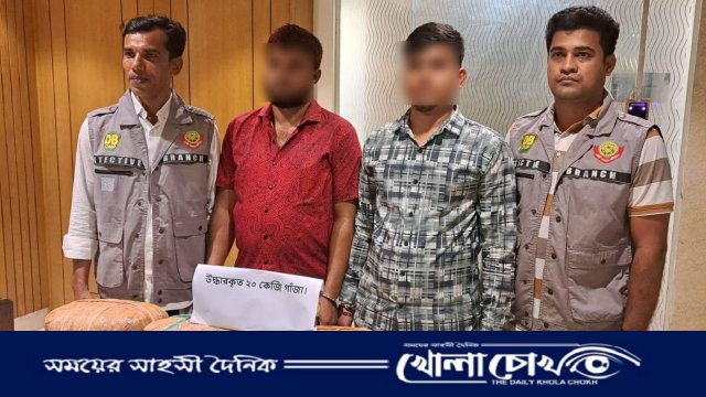 পিকআপভর্তি গাঁজাসহ রাজধানীতে ৬ মাদক কারবারি আটক