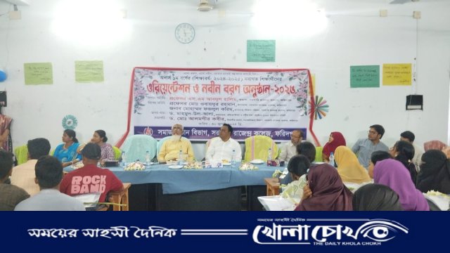 উষ্ণ অভ্যর্থনায় নতুন অধ্যায়ের শুরু: রাজেন্দ্র কলেজে নবীনদের বরণ
