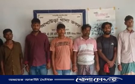 আখাউড়ায় পুলিশের অভিযানে সাজাপ্রাপ্ত ও পরোয়ানাভুক্ত ৭ আসামি গ্রেফতার