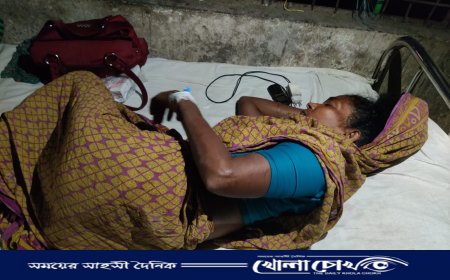 পুত্রবধূর লাঠির আঘাতে হাসপাতালে কাতরাচ্ছেন এক বৃদ্ধা শাশুড়ি