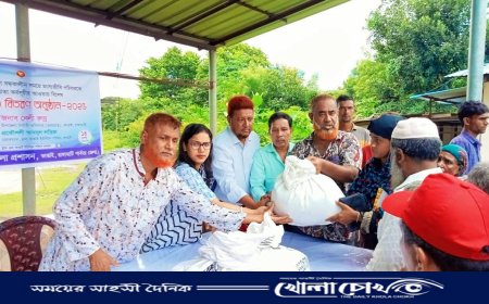 কাপ্তাইয়ে ৬৭৫ জেলের মুখে হাসি ফোটালো ভিজিএফ চাল