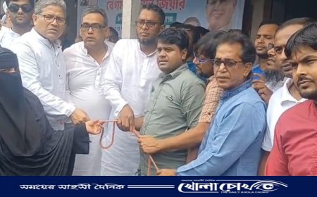 সদরপুরে বেগম খালেদা জিয়ার জন্মদিনে গবাদিপশু ও নগদ অর্থ বিতরণ