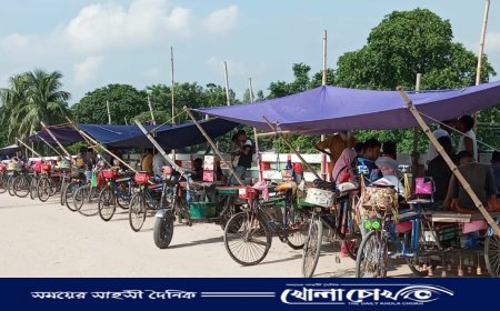আত্রাইয়ে বান্দাইখাড়া বয়তুল্ল্যাহ সেতুতে অবৈধ ভ্যান পার্কিং