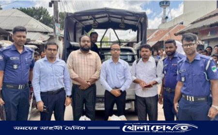 মাগুরায় ভ্রাম্যমাণ আদালতের অভিযান: ৬২ কেজি পলিথিন জব্দ