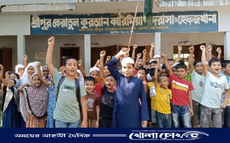 বিজয়নগরে কাদায় ডুবছে দেড় হাজার শিক্ষার্থীর স্বপ্ন