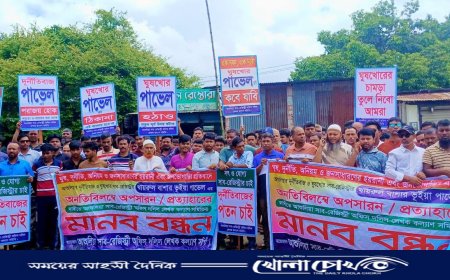 সাভারের আশুলিয়ায় সাব-রেজিস্ট্রারের বিরুদ্ধে দুর্নীতির অভিযোগে মানববন্ধন ও তদন্ত