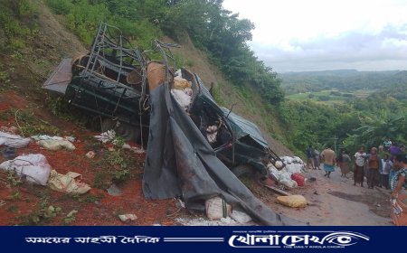 রোয়াংছড়িতে সড়ক দুর্ঘটনায় নিহত ১, আহত ৫