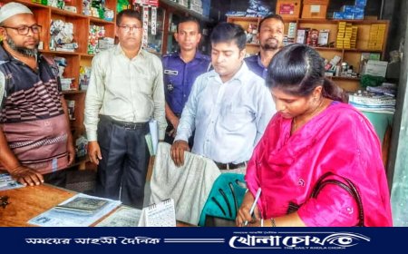 বরিশালের আগৈলঝাড়ায় সাত প্রতিষ্ঠানকে ৩৮ হাজার টাকা জরিমানা