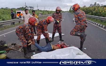 মাওয়া এক্সপ্রেসওয়েতে প্রাইভেটকার উল্টে ৩ আরোহী নিহত