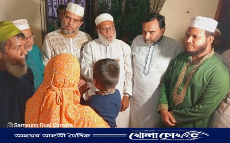 গাজীপুরে সাংবাদিক তুহিন হত্যা : শোকাহত পরিবারের পাশে জামায়াত