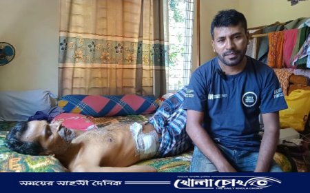লিভার ক্যান্সারে আক্রান্ত হয়ে মৃত্যুর দ্বারপ্রান্তে পল্লী চিকিৎসক রিয়াজুল করিম