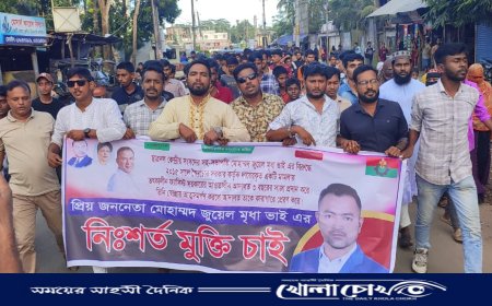 কেন্দ্রীয় ছাত্রদল নেতা জুয়েল মৃধার মুক্তির দাবিতে ভান্ডারিয়ায় বিক্ষোভ মিছিল ও সমাবেশ