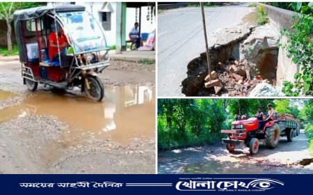 গর্ভবতী মা ও শিশুসহ সাধারণ মানুষের জন্য এক আতঙ্কের নাম খিরাতলা সিঙ্গারবিল সড়ক