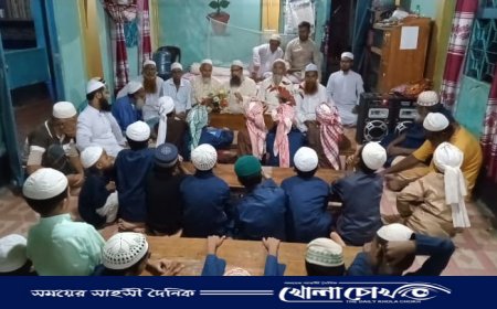 খিরাতলা হাফিজিয়া ইসলামিয়া মাদ্রাসায় কোরআন শরীফ সবক প্রদান উপলক্ষে দোয়া মাহফিল
