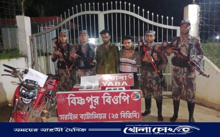 বিজয়নগরে ২৫ বিজিবি’র বিশেষ অভিযানে ইয়াবাসহ দুই মাদক কারবারি আটক