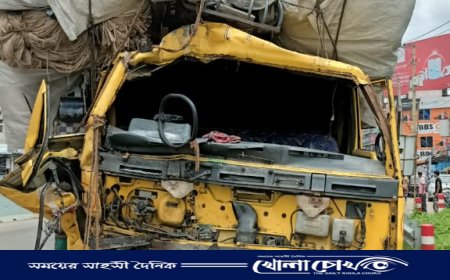 ফরিদপুরে বাস-ট্রাক সংঘর্ষে পাঁচ যাত্রী আহত