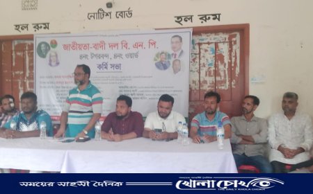 তত্ত্বাবধায়ক সরকারের অধীনে নির্বাচনের দাবিতে আলফাডাঙ্গায় বিএনপির কর্মী সভা