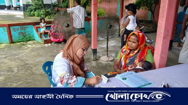 সিরাজদিখানে নিউ পিপল’স ডায়াগনস্টিকের ফ্রি মেডিকেল ক্যাম্প