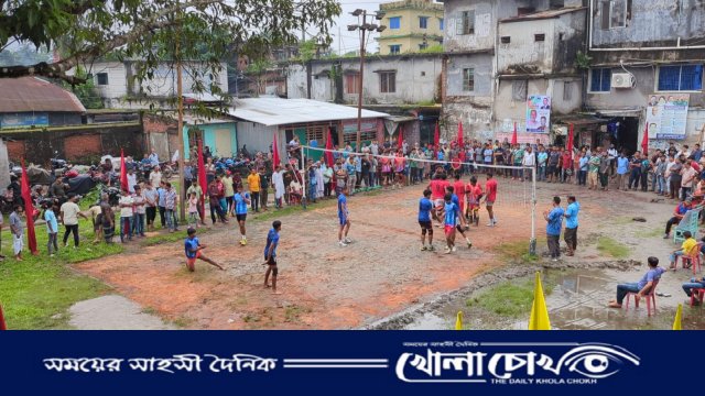 জুলাই গণঅভ্যুত্থান উপলক্ষে পিরোজপুরে ভলিবল প্রতিযোগিতা ও পুরস্কার বিতরণ অনুষ্ঠান