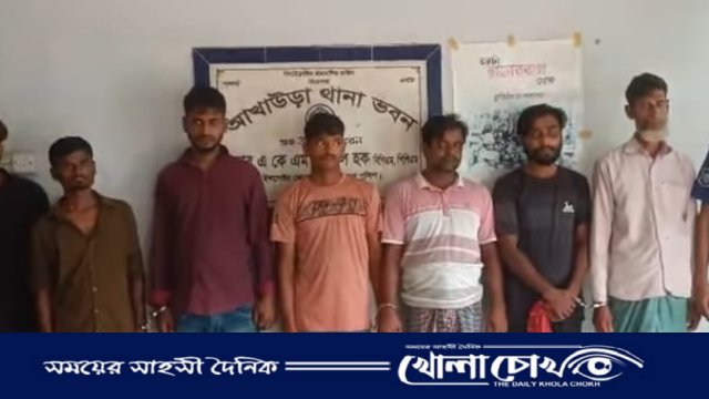 আখাউড়ায় পুলিশের অভিযানে সাজাপ্রাপ্ত ও পরোয়ানাভুক্ত ৭ আসামি গ্রেফতার