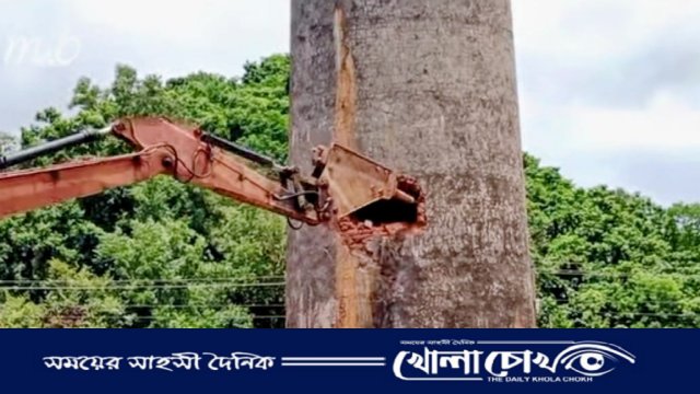 লামায় হাইকোর্টের আদেশে ৬ ইটভাটার চিমনি ধ্বংস