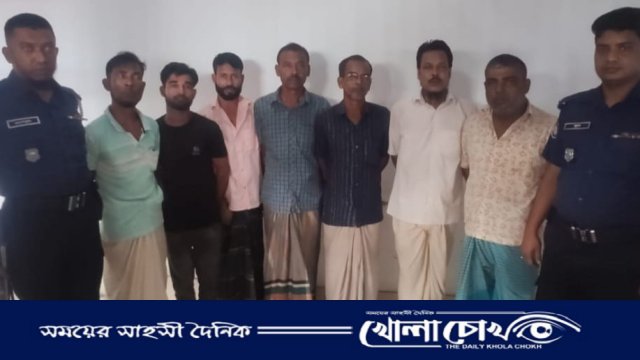 ব্রাহ্মণবাড়িয়ার নাসিরনগরে ৭ জুয়াড়ি গ্রেফতার
