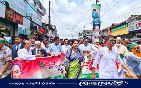 বরগুনায় উৎসবমুখর পরিবেশে বিএনপির প্রতিষ্ঠাবার্ষিকী উদযাপন
