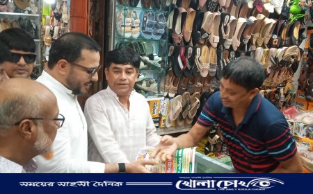 ফরিদপুরে চৌধুরী নায়াব ইউসুফের পক্ষে নির্বাচনী প্রচারণা ও লিফলেট বিতরণ