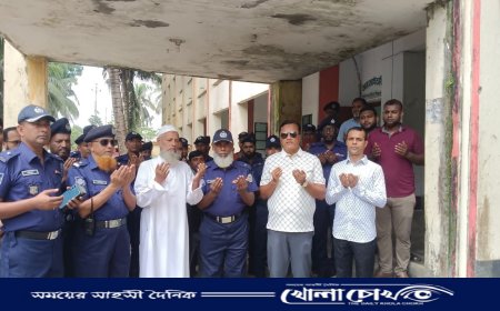 পিরোজপুরে পুলিশ লাইন্স ব্যারাক ভবনের সংস্কার কাজের উদ্বোধন