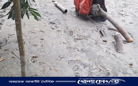 নগরকান্দায় অবৈধ ড্রেজার উচ্ছেদে প্রশাসনের অভিযান