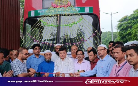 বেরোবির পরিবহনপুলে যুক্ত হলো বিআরটিসির ৭টি বাস