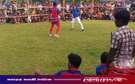 মাগুরার শালিখায় ঐতিহ্যবাহী লাঠিখেলা প্রতিযোগিতা