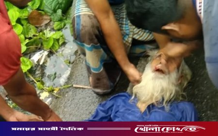 ফরিদপুরের নগরকান্দায় বাসের ধাক্কায় ৯০ বছর বয়সী বৃদ্ধের মর্মান্তিক মৃত্যু