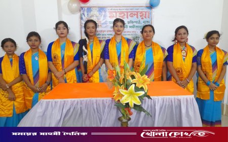 ফরিদপুরে সুরলহরি সংগীত একাডেমীর মনোজ্ঞ মহালয়ার অনুষ্ঠান