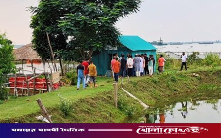 ব্রাহ্মণবাড়িয়ার বিজয়নগরে তিতাস নদী থেকে বালু উত্তোলন