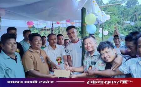 বান্দরবানে প্রবারণা পূর্ণিমা উপলক্ষে ফুটবল টুর্নামেন্টের উদ্বোধন