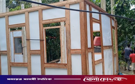 আদালতের নিষেধাজ্ঞা অমান্য করে বিরোধপূর্ণ বসত ভিটিতে ঘর নির্মাণের চেষ্টা