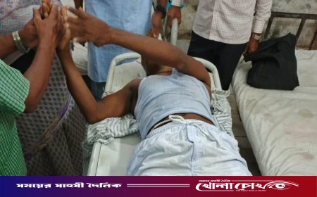 পিরোজপুরে প্রধান  শিক্ষককে হাতুড়ি পেটা করে হাত-পা ভেঙে দিয়েছে দুর্বৃত্তরা