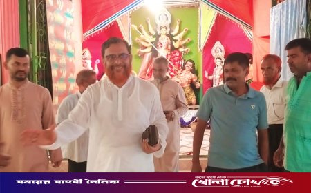 কাপ্তাইয়ে সম্প্রীতির বার্তা নিয়ে পূজা মণ্ডপে জামায়াত মনোনীত এমপি প্রার্থী