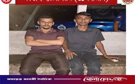 কাপ্তাইয়ে বিজিবি অভিযানে দেশীয় অস্ত্র ও বাসসহ দুইজন আটক