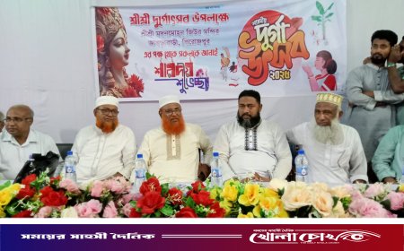 পিরোজপুর জেলা জামায়াতের পূজা মন্ডপ পরিদর্শন ও শুভেচ্ছা  বিনিময়