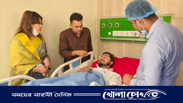 নুরুল হককে দেখতে হাসপাতালে গেলেন শামা ওবায়েদ