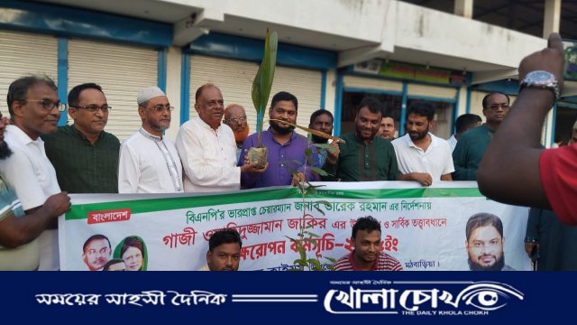 মঠবাড়িয়ায় ২৫ কিলোমিটার আঞ্চলিক মহাসড়কে বৃক্ষরোপণ কর্মসূচি শুরু